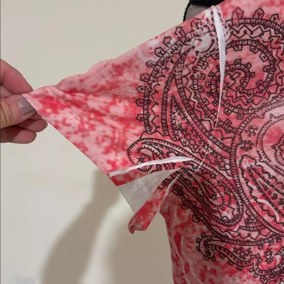 Paisley tie dye XL shirt v neck appropriate behavior 570 - Picture 5 of 6